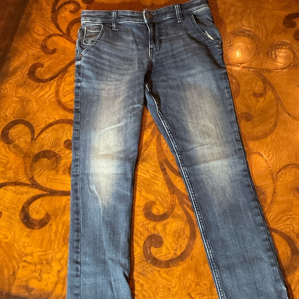 Cat & Jack Women's Straight Leg Jeans - Dark Blue. #67